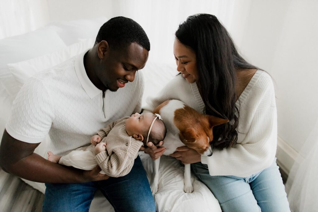 seattle studio lifestyle newborn family photographer