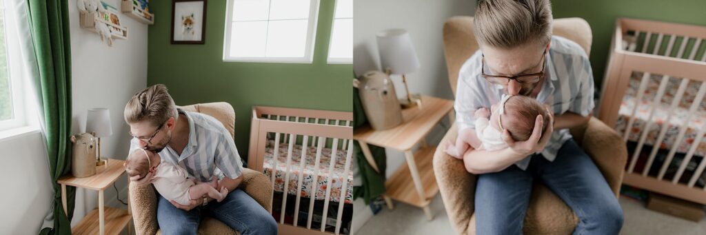 lifestyle newborn photography in seattle home