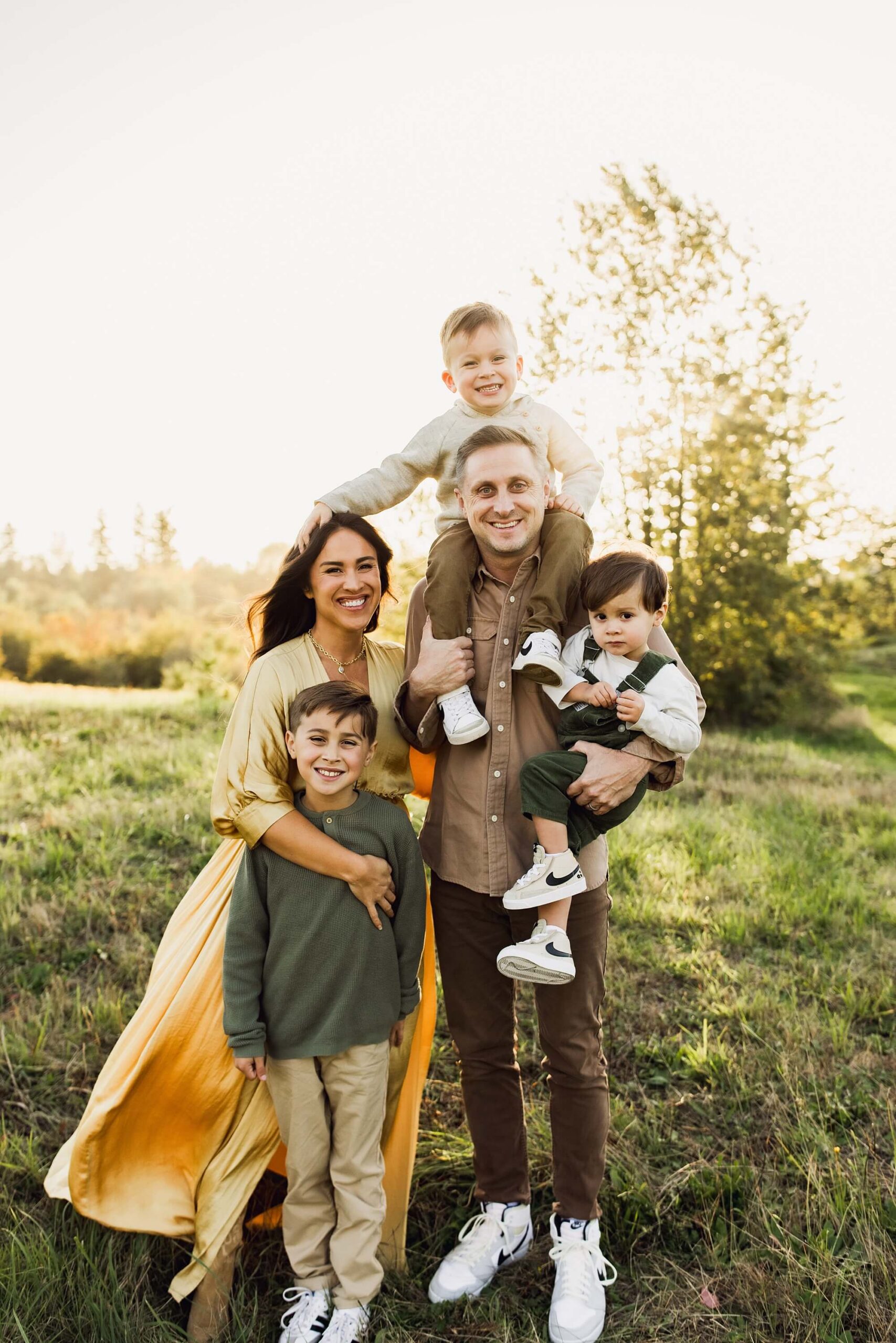 Family photo session in Kent Park