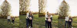 seattle maternity photographer guiding mom during session