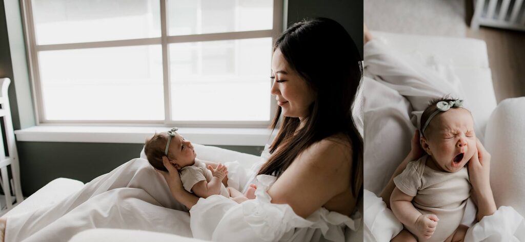 baby nursery details in seattle newborn family session