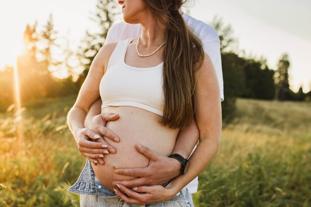 open belly maternity photos parents